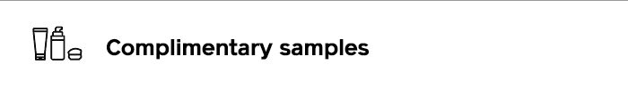 complimentary samples