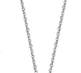 Sterling Silver & Rose Gold Diamond Necklace