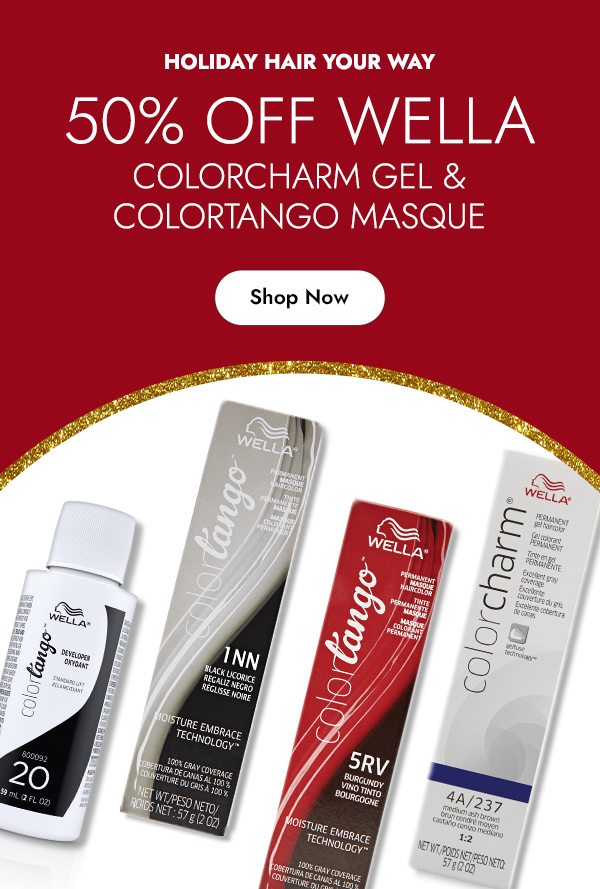 50% Off Wella Colorcharm Gel & Colortango Masque Permanent Hair Color