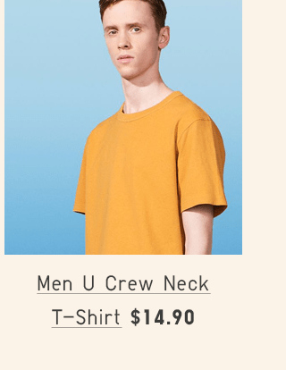 MEN U CREW NECK T-SHIRT $9.90