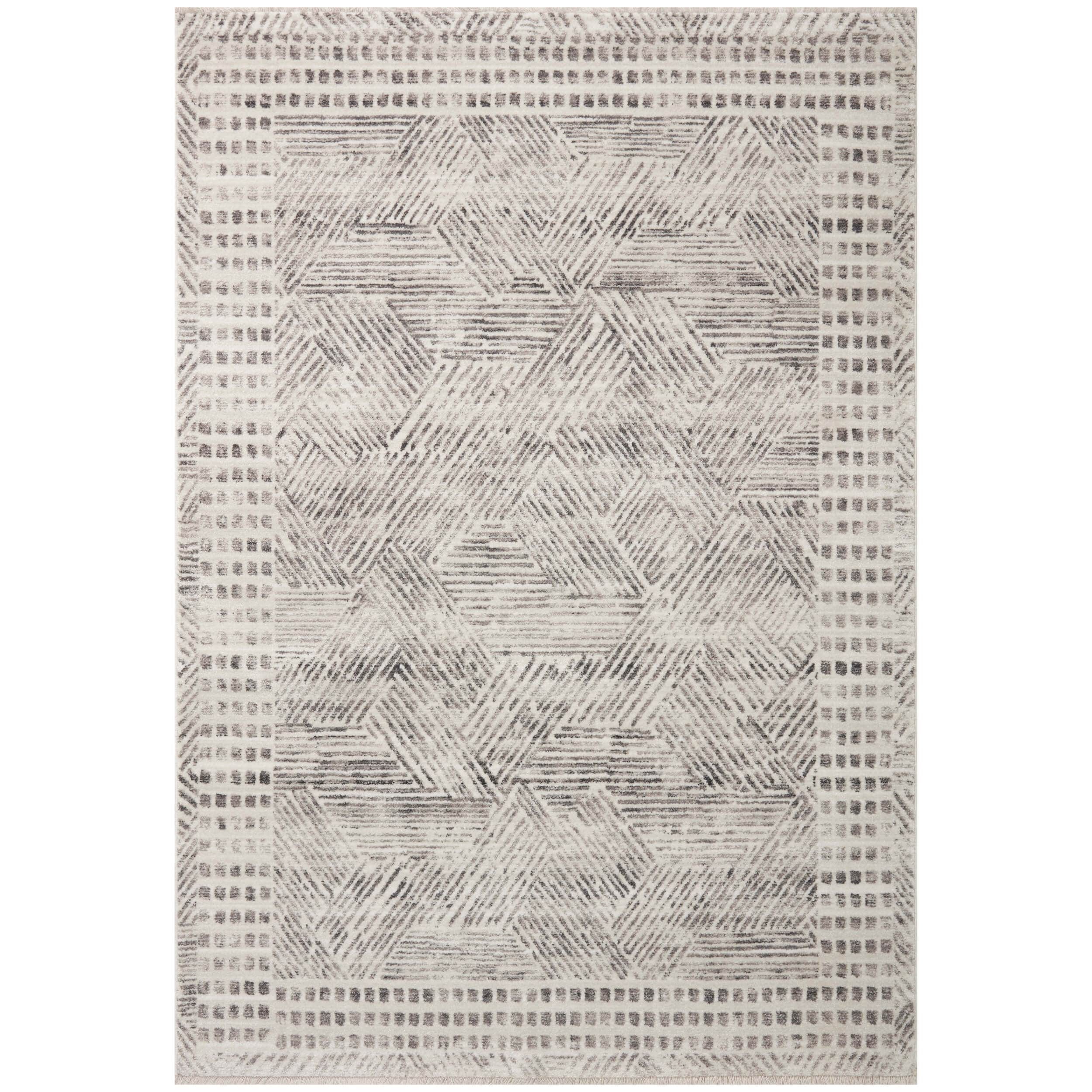 Image of ED Ellen DeGeneres Crafted by Loloi Rug Melrose MEL-01, Ivory/Grey