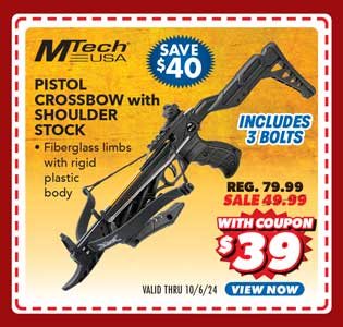 MTech USA Pistol Crossbow with Shoulder Stock