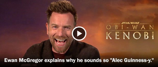 Ewan McGregor explains why he sounds so 'Alec Guinness-y.'