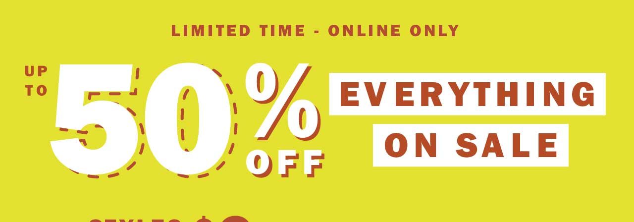 LIMITED TIME - ONLINE ONLY