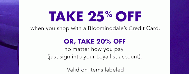 TAKE 25% OFF