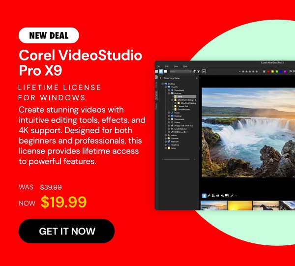 Corel VideoStudio Pro X9: Digital Key [Lifetime for 1 PC]