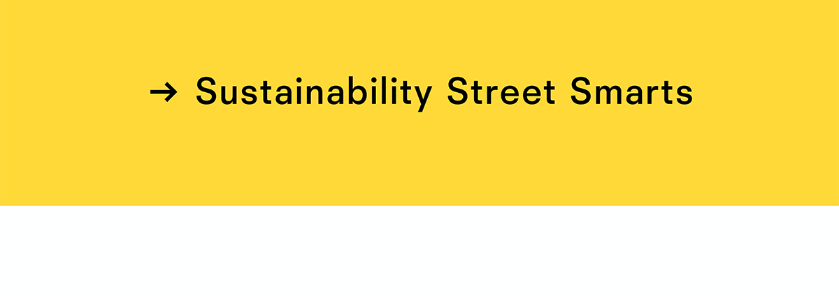 Sustainability Street Smarts