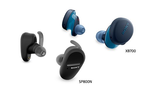 SP800N and XB700 Truly Wireless Earbuds