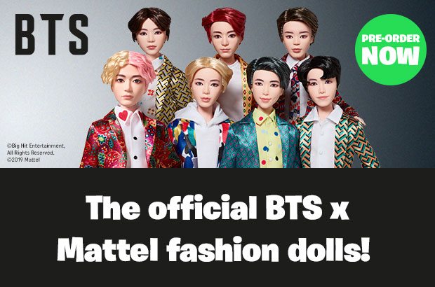 The official BTS x Mattel fashion dolls!