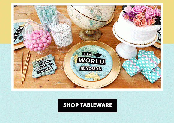 ALL SET FOR GRADUATION! | Choose from our wide selection of tableware to set the scene for your celebration. | SHOP TABLEWARE