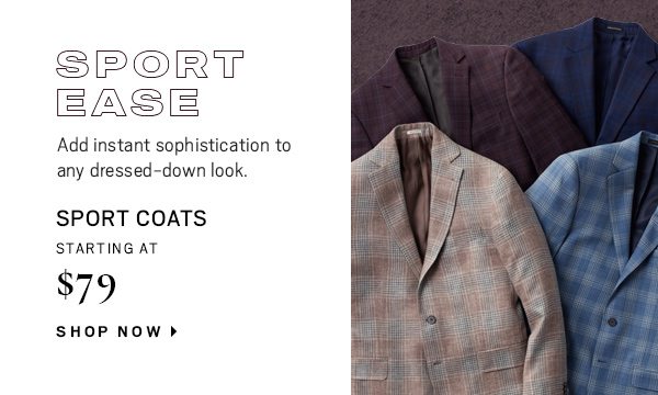 SPORT COATS starting at $79 - Shop Now