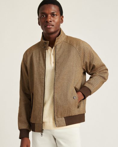 Linen Harrington Jacket