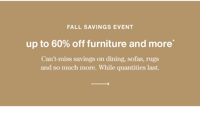 Fall Savings Event