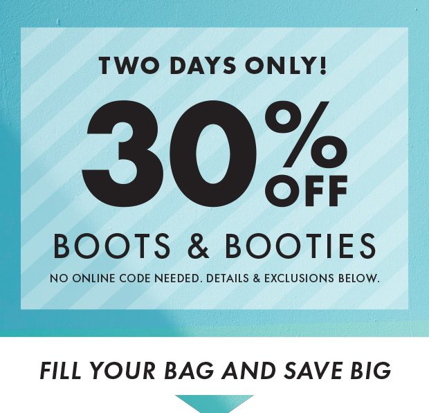 Dsw 30 off sale