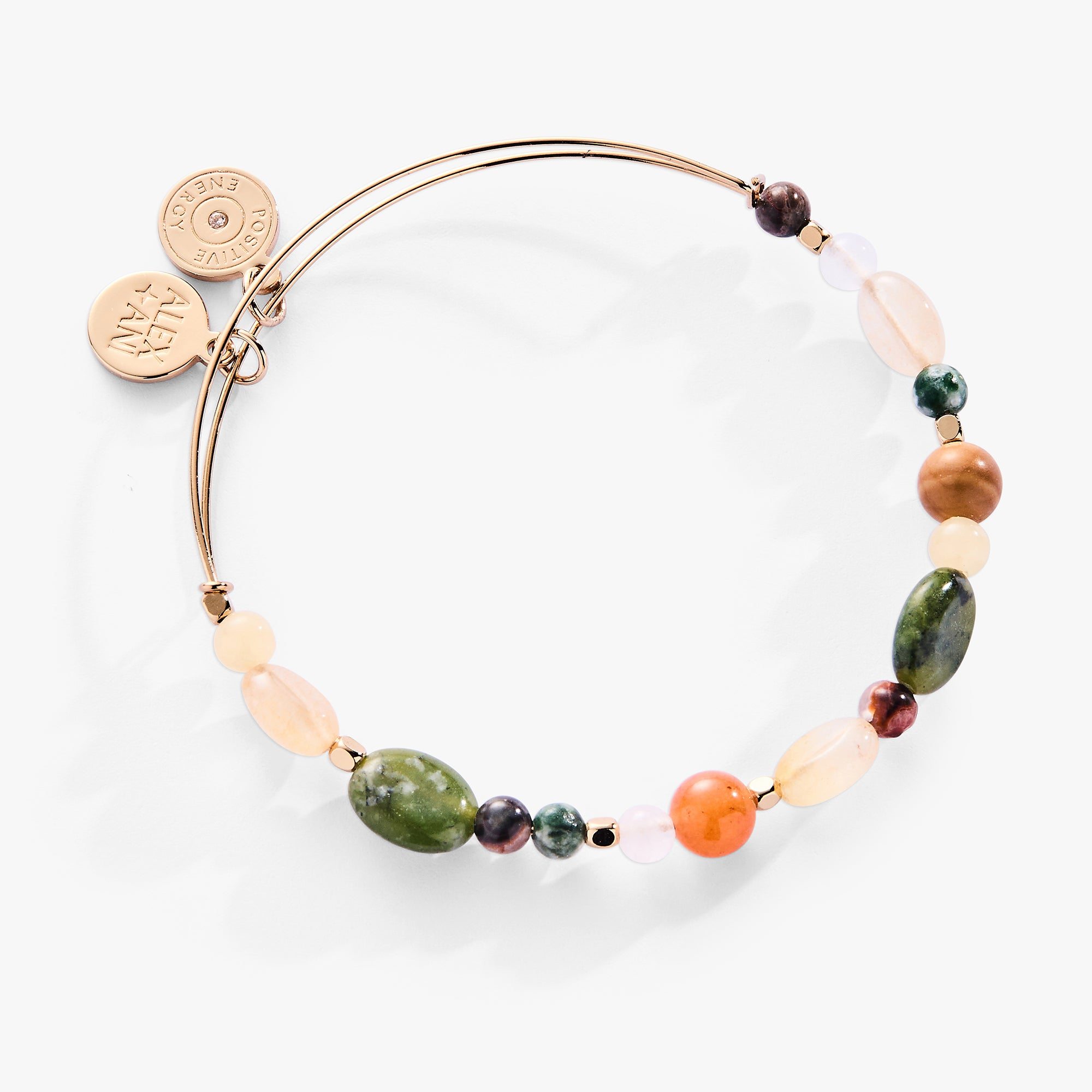 Image of Nugget Semi-Precious Beaded Bangle