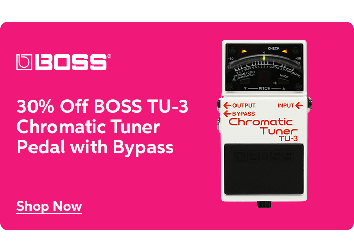 30% Off Boss TU-3 Chromatic Tuner Pedal with Bypass