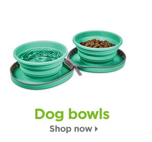 Dog bowls. Shop now.