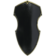 Medieval Hochritter LARP Shield in Black