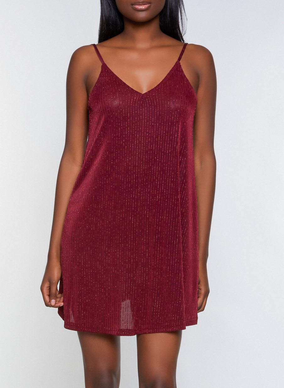 Lurex Slip Dress