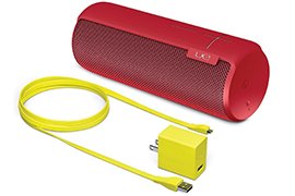 Ultimate Ears MEGABOOM Lava Red Wireless Bluetooth Speaker (Manufacturer Refurb) w/ 1-year Logitech warranty