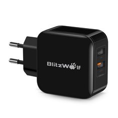 BlitzWolf QC3.0+2.4A 30W Dual USB Charger EU Adapter