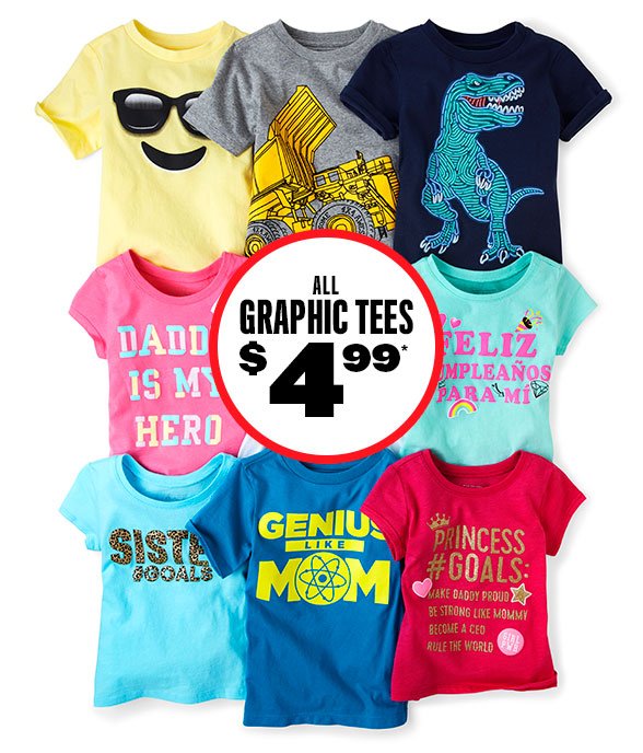 All Graphic Tees $4.99