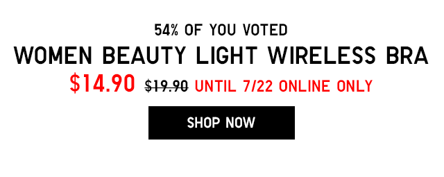 WOMEN BEAUTY LIGHT WIRELESS BRA - SHOP WOMEN