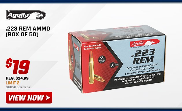 Aguila Ammunition .223 Rem Ammo Box of 50