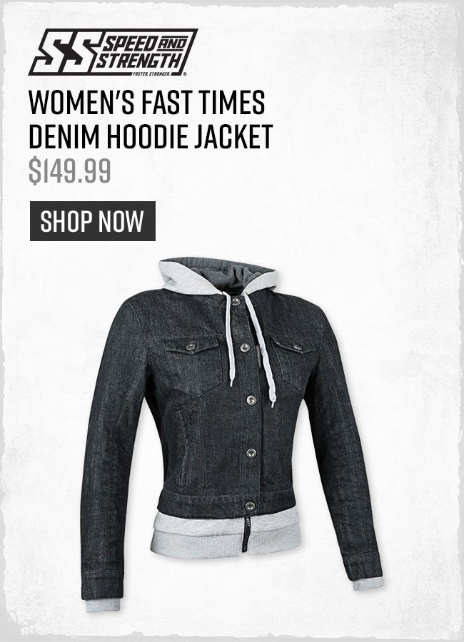 Speed & Strength Women's Fast Times Denim Hoodie Jacket