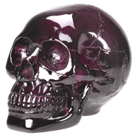 Purple Skull Statue