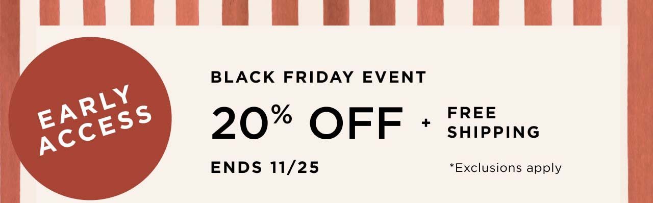 20% Off + Free Shipping