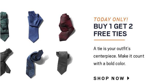 FINISHING TOUCH | ACCESSORIES THAT GET THE JOB DONE | TODAY ONLY! BOG2 TIES + Extra 50% Off Clearance Accessories + 2 for $25 Happy Socks + Extra 30% Off JOW Joseph Abboud Bags + PLUS MORE ON SALE - SHOP NOW