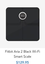 Shop Fitbit Aria 2 Black Wi-Fi Smart Scale