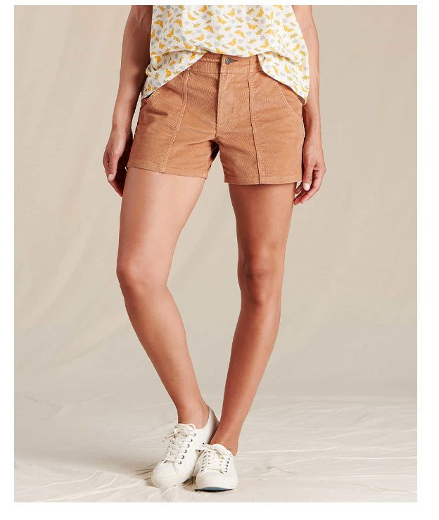 Women's Coaster Cord Short in Adobe
