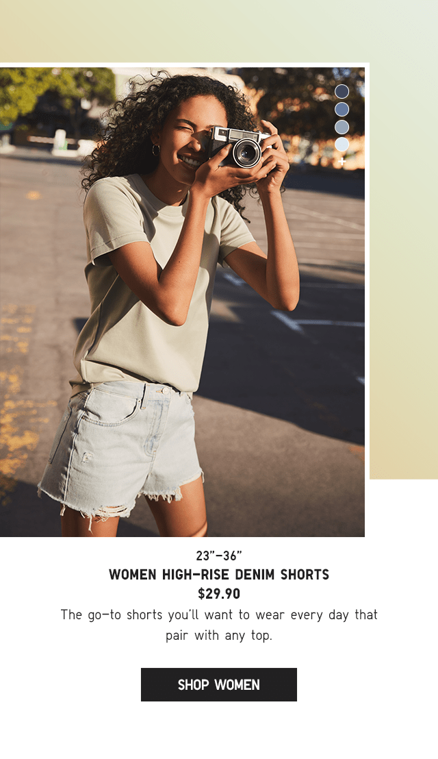 PHP2 - WOMEN HIGH-RISE DENIM SHORTS