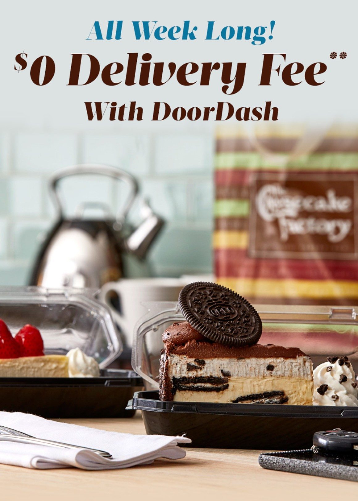 All Week Long. Get a $0 Delivery Fee** with DoorDash