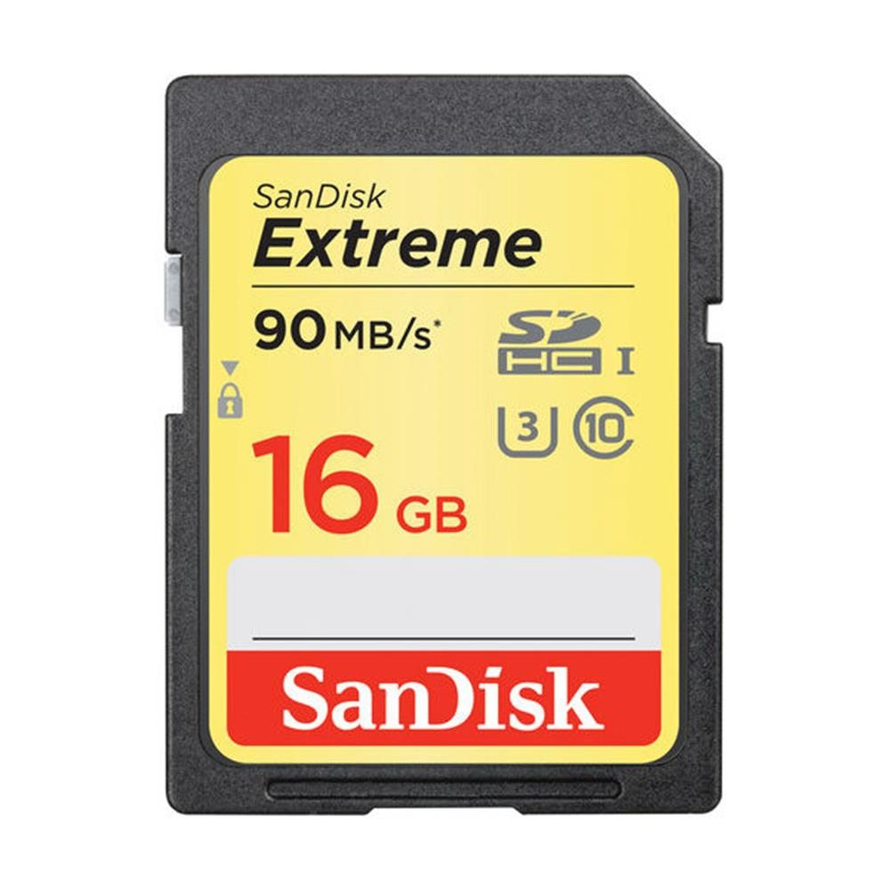 SANDISK 16GB SDHC EXTREME UHS-1 90MB/S