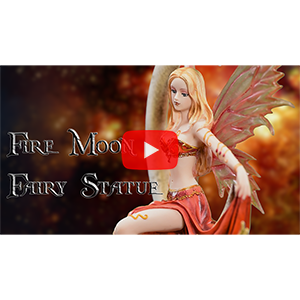 Fire Moon Fairy Statue