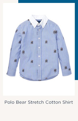 Polo Bear Stretch Cotton Shirt