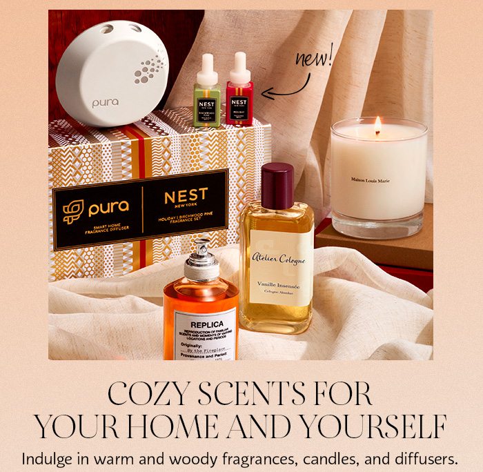 Cozy scents for your home and yourself