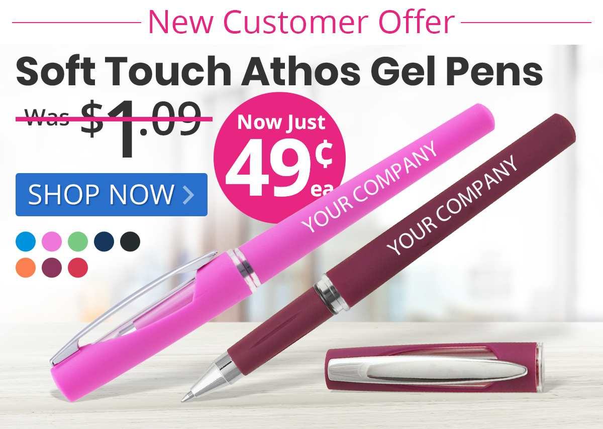 Soft Touch Athos Gel Pens for only 49¢ each!