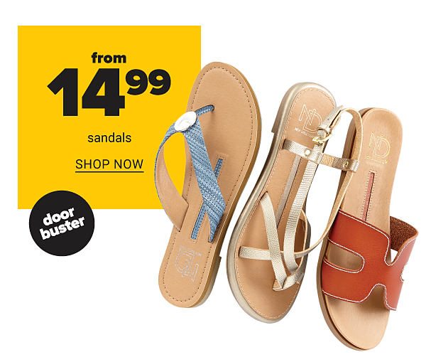 From 14.99 Sandals - Shop Now