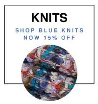 SHOP BLUE KNIT FABRIC NOW 15% OFF