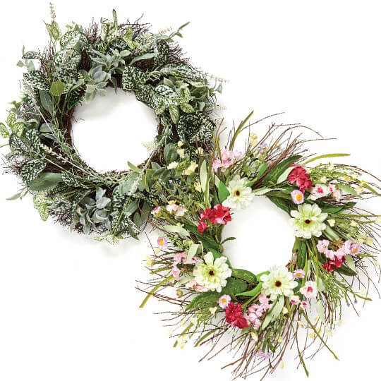 Image of Fresh Picked Spring Wreaths.