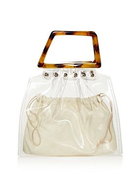 Aqua Clear Tote with Tortoise Handles - 100% Exclusive