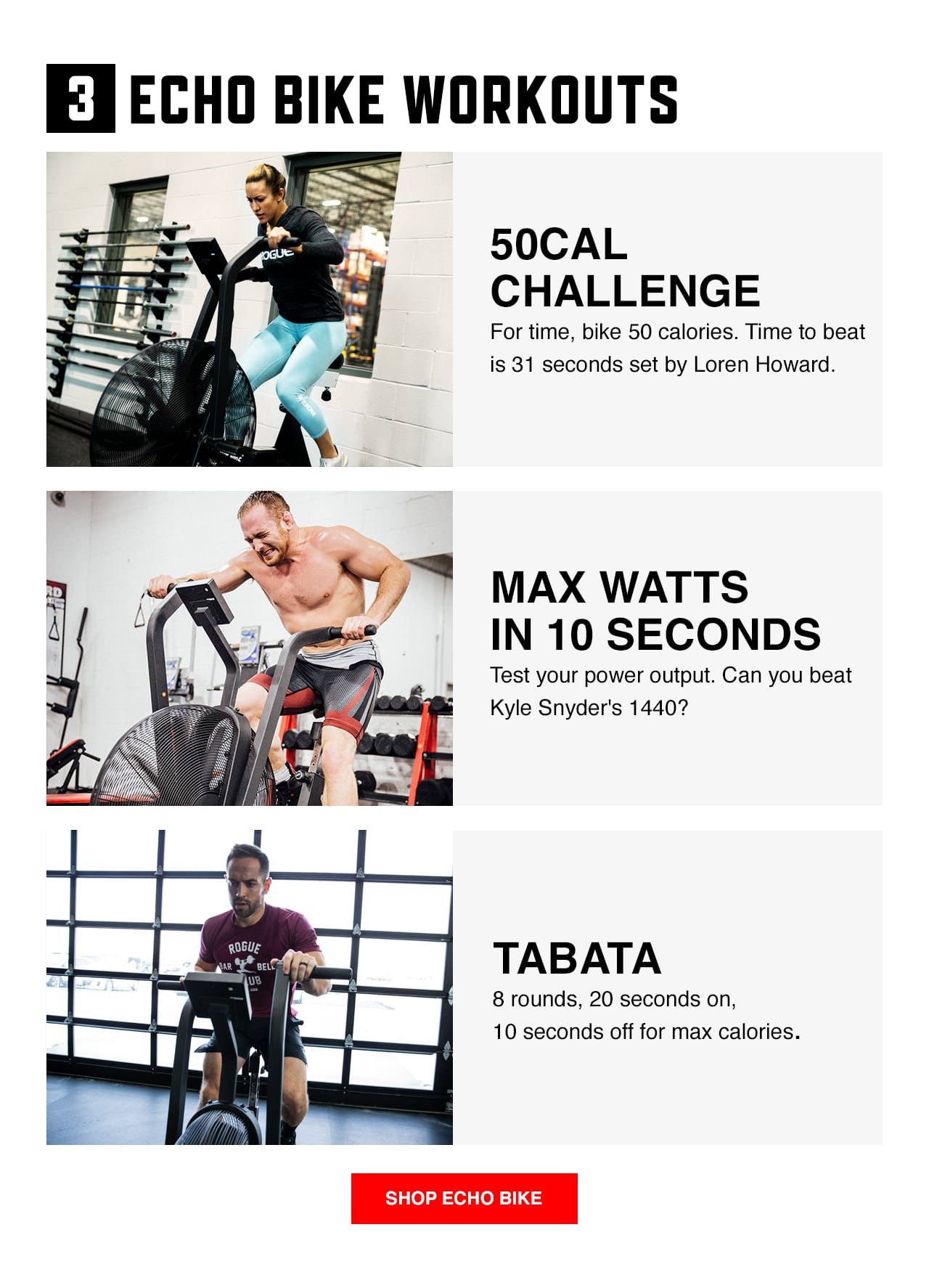 Echo Bike Workouts