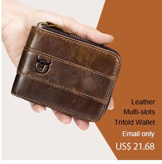 Leather Multi slots Trifold Wallet