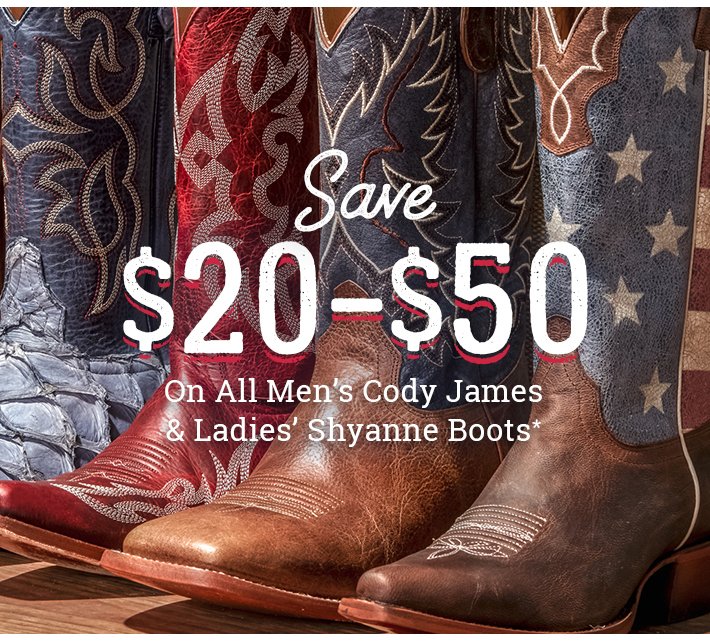 Cody james clearance and shyanne boots