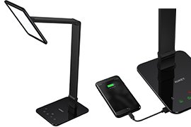 AUKEY LT-ST16 Smart Touch LED Desk Lamp with Extra-Large Panel, Touch Sensor & USB Charging Port