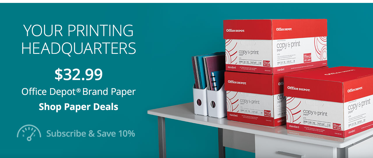 Only $32.99 Office Depot Brand Copy & Print Paper 10 Ream Case